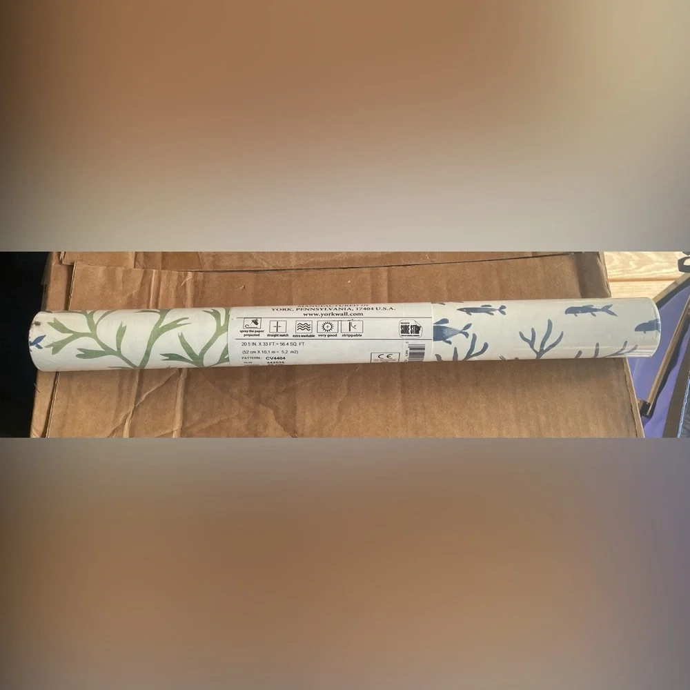 York Wallcoverings Marine Garden Wallpaper 1 double roll